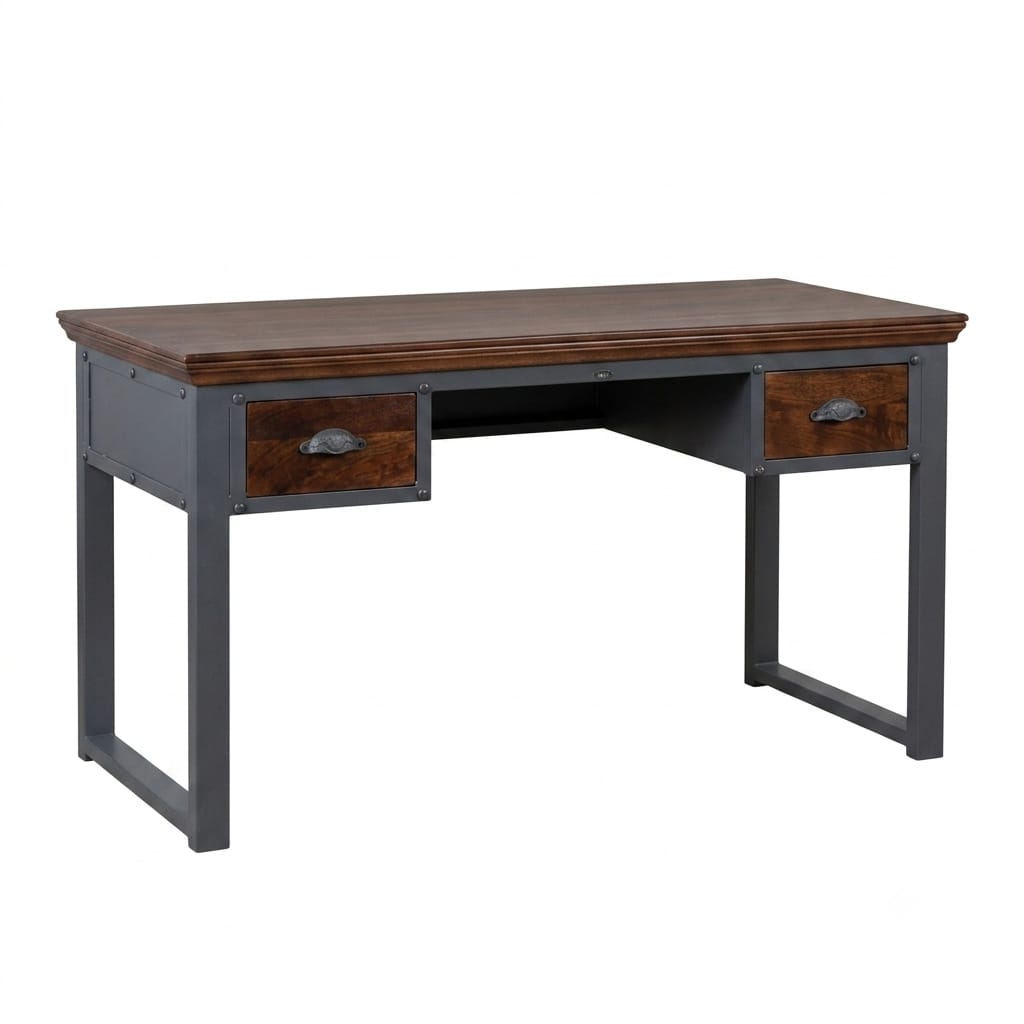 Metal and Mango Wood Study Table -Z-OF-004