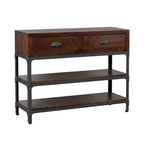 Metal and Mango Wood Console Table -Z-C-012