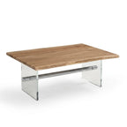 Wooden Dining Table with Plexi Glass Legs -Z-DT-037