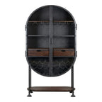 Metal and Mango Wood Bar Cabinet -Z-BC-006