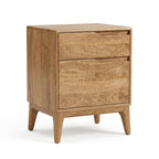 Wooden Bed Sidetable with Natural Matte Finish -Z-BS-012