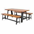 Outdoor Dining Table & Bench Set -Z-ODF-028