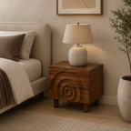Circular Wave Bedside Table- Z-BS-006