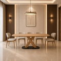 Contemporary Cross-Leg Dining Table with - Z-DT-002