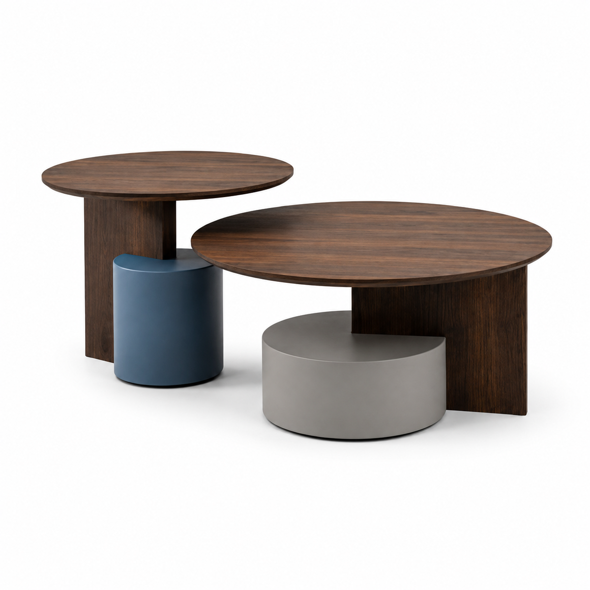 Modern Walnut Coffee Table Duo - Z-CT-25