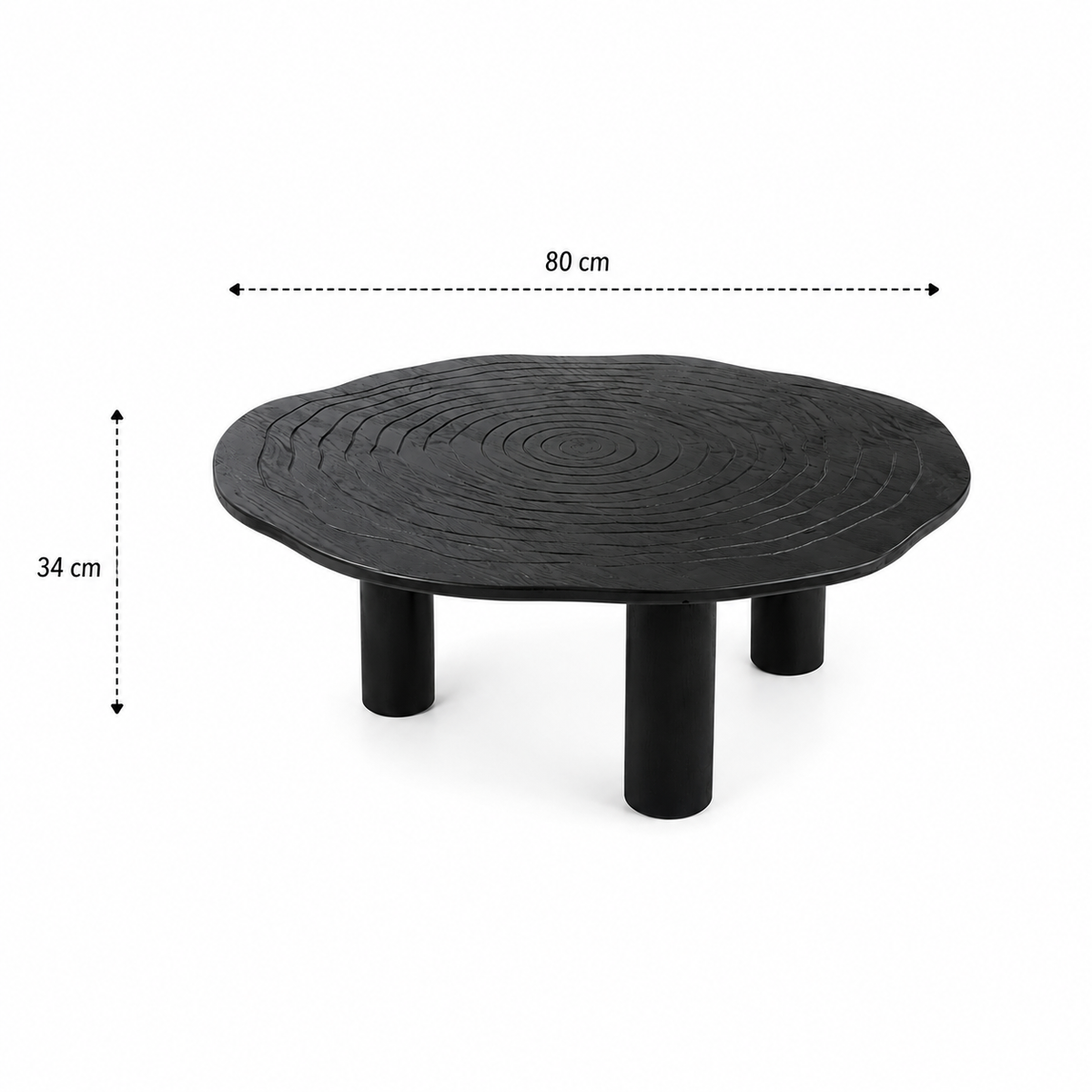 Round Sculptural Coffee Table - Z-CT-017