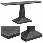 Black Geometric Pedestal Console Table -Z-C-003