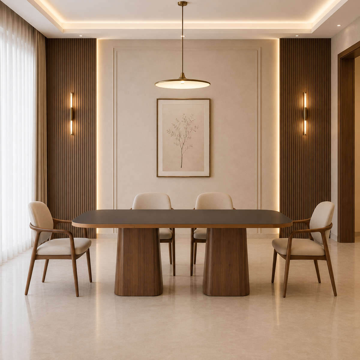 6‑Seater Rectangular Dining Table - Z-DT-009