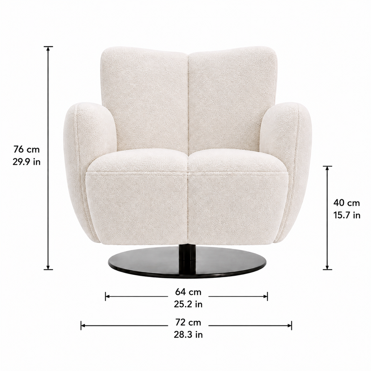 Modern Swivel Lounge Chair - Z-AC-003