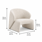 Boucle Fabric Lounge Chair – Z-AC-001