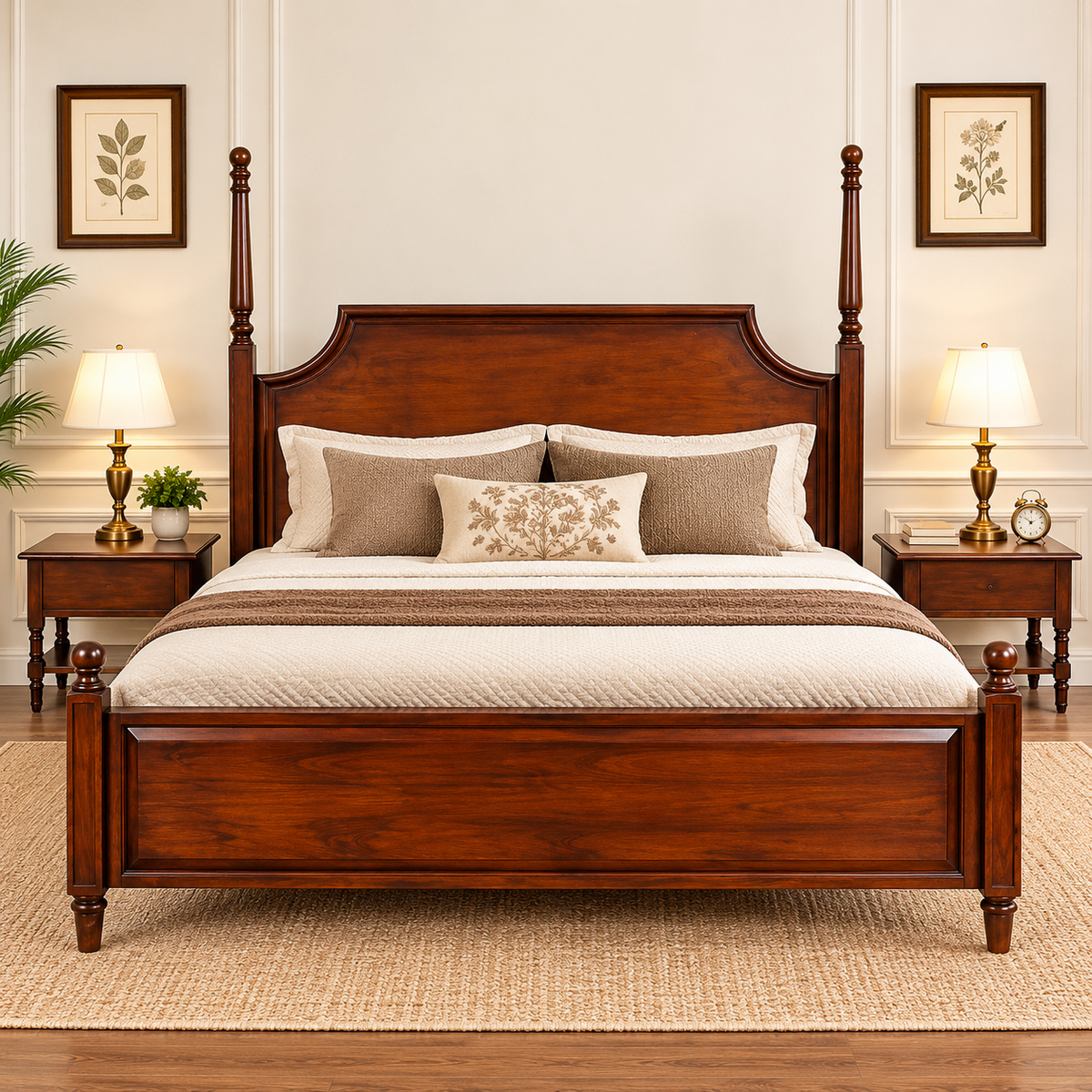 Classic Heritage Wooden Bed - Z-B-013