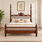 Royal Spindle Wooden Bed - Z-B-017