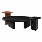 Solid Wood & Marble Table Set - Z-CT-012