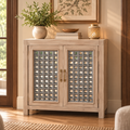 Geometric Lattice Wooden Sideboard - Z-SV-003