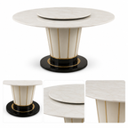Round Marble Dining Table 6-Seater - Z-DT-019