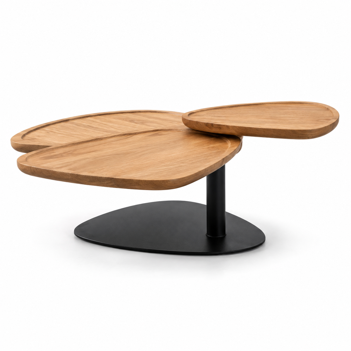 Natural Wood Dual‑Layer Coffee Tabl- Z-CT-020