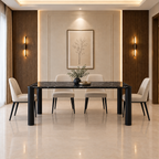 Contemporary Prada Green Marble Dining Table - Z-DT-013