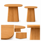 Japandi Solid Wood End Table - Z-ST-005