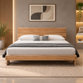 Minimalist Solid Ash Platform Bed - Z-B-009