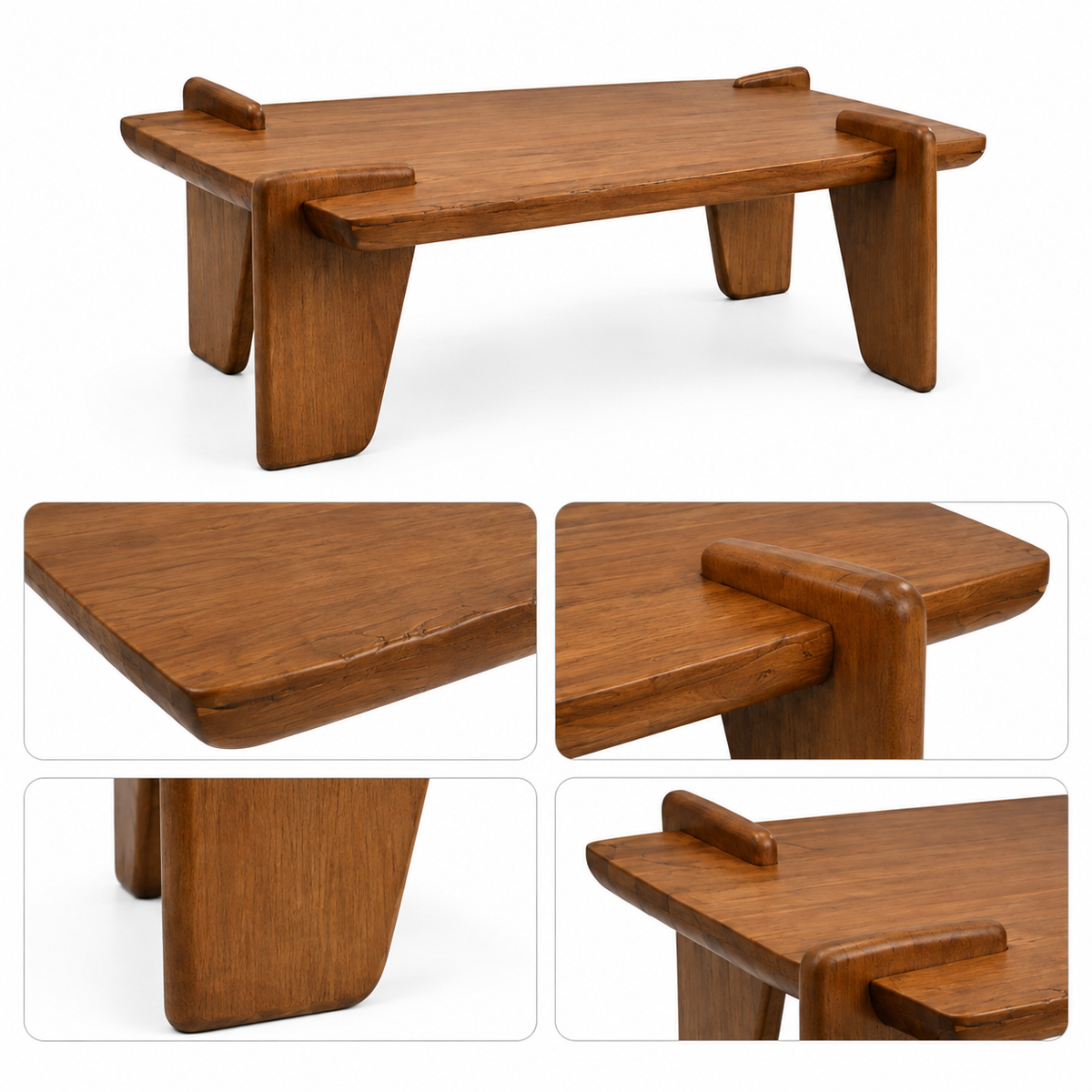 Solid Wood Minimalist Coffee Table - Z-CT-007