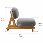 Grey Lounge Chair - Z‑AC‑009