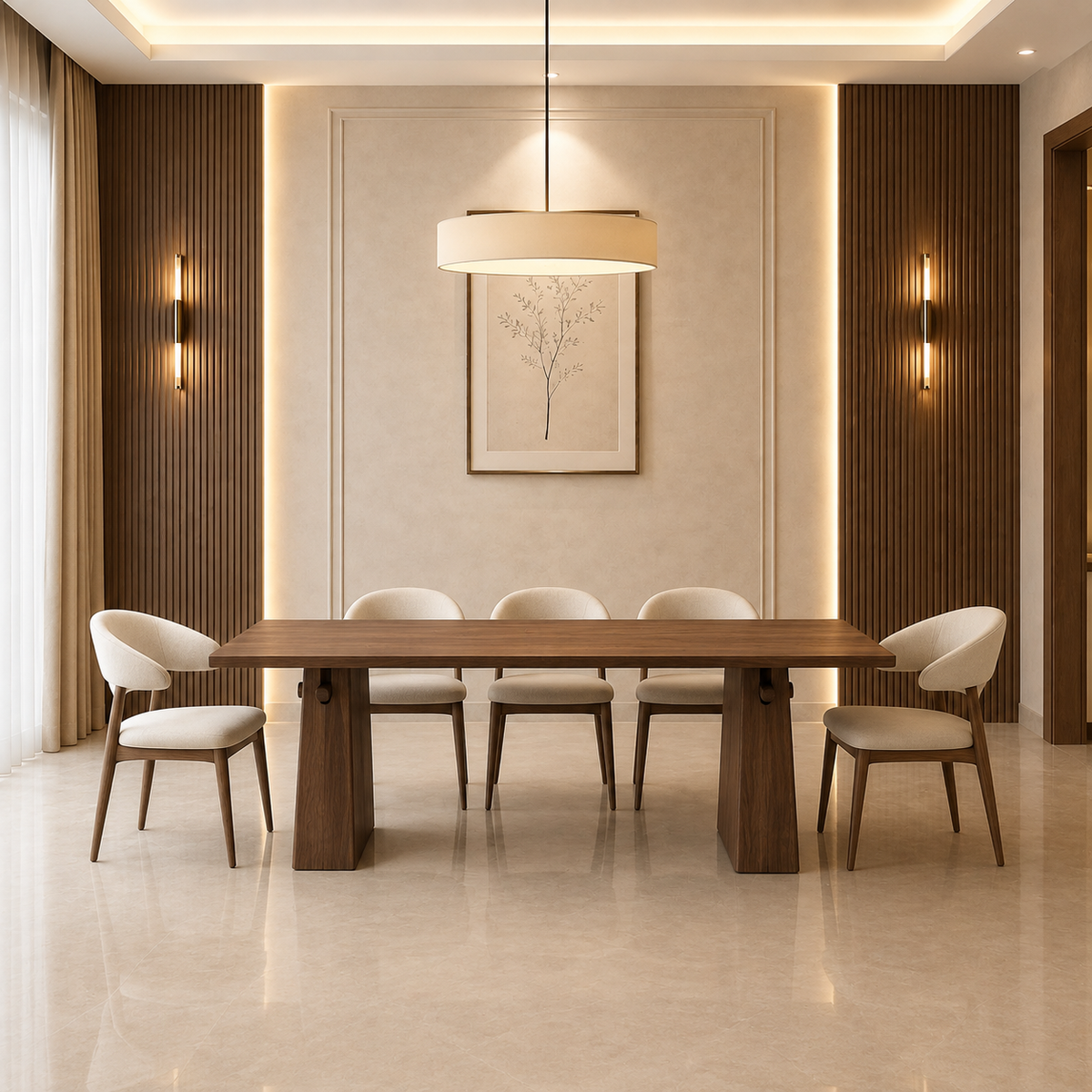 Minimalist Solid Wood Dining Table  - Z-DT-004