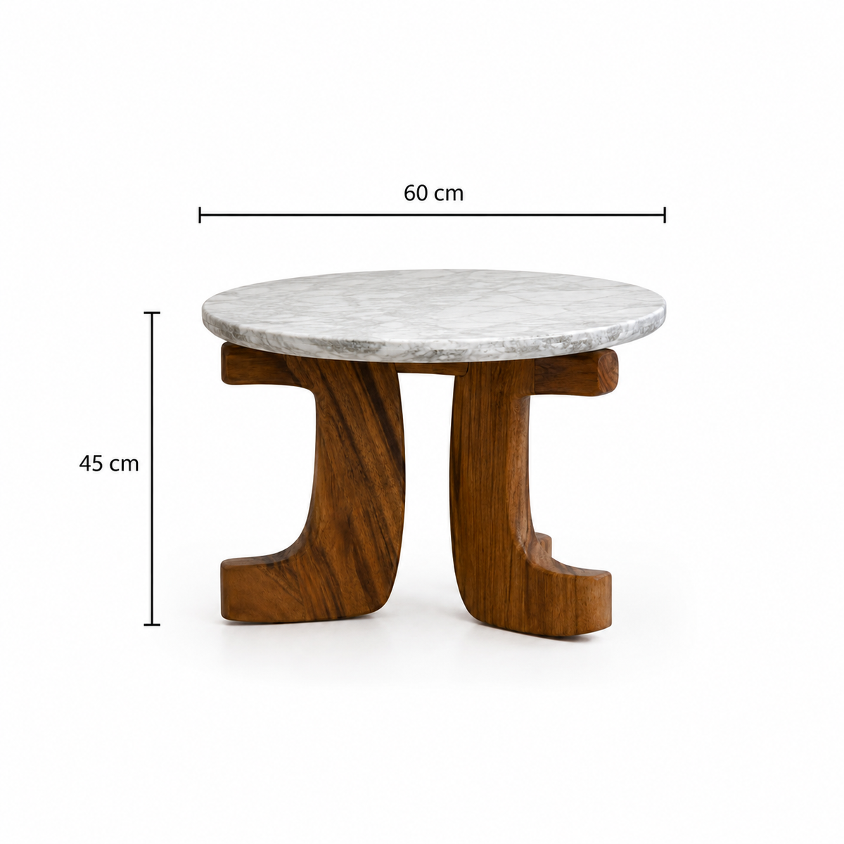 Round Stone Top End Table - Z-ST-010