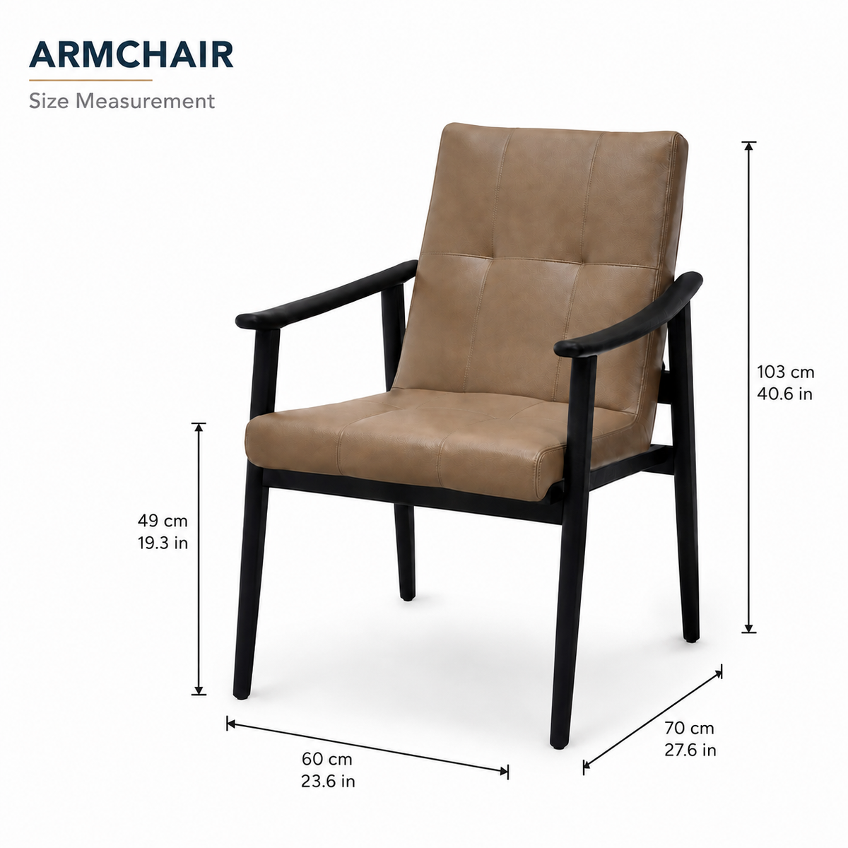 Modern Upholstered Armchair - Z-AC-012