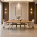 Wooden Dining Table with Plexi Glass Legs -Z-DT-037