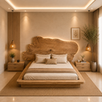 Natural Edge Wooden Bed - Z-B-016