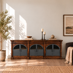 Metal and Mango Wood Sideboard -Z-SV-017