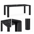 Contemporary Prada Green Marble Dining Table - Z-DT-013