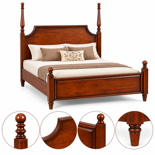 Classic Heritage Wooden Bed - Z-B-013