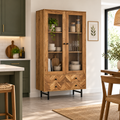 Wooden Display Cabinet With Metal Legs -Z-SV-013