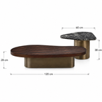 Dual‑Tone Modern Coffee Table Set - Z-CT-004