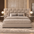Fabric Upholstered Bed - Z-B-001