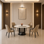 Elegance Round Marble Dining Table - Z-DT-018