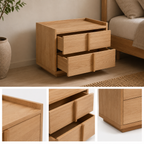 Solid Wood Bedside Table - Z-BS-005