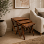 Soild Wooden Nesting Bedside Tables -Z-BS-007