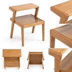 Mid-Century Modern Solid Wood Sidetable -Z-BS-003