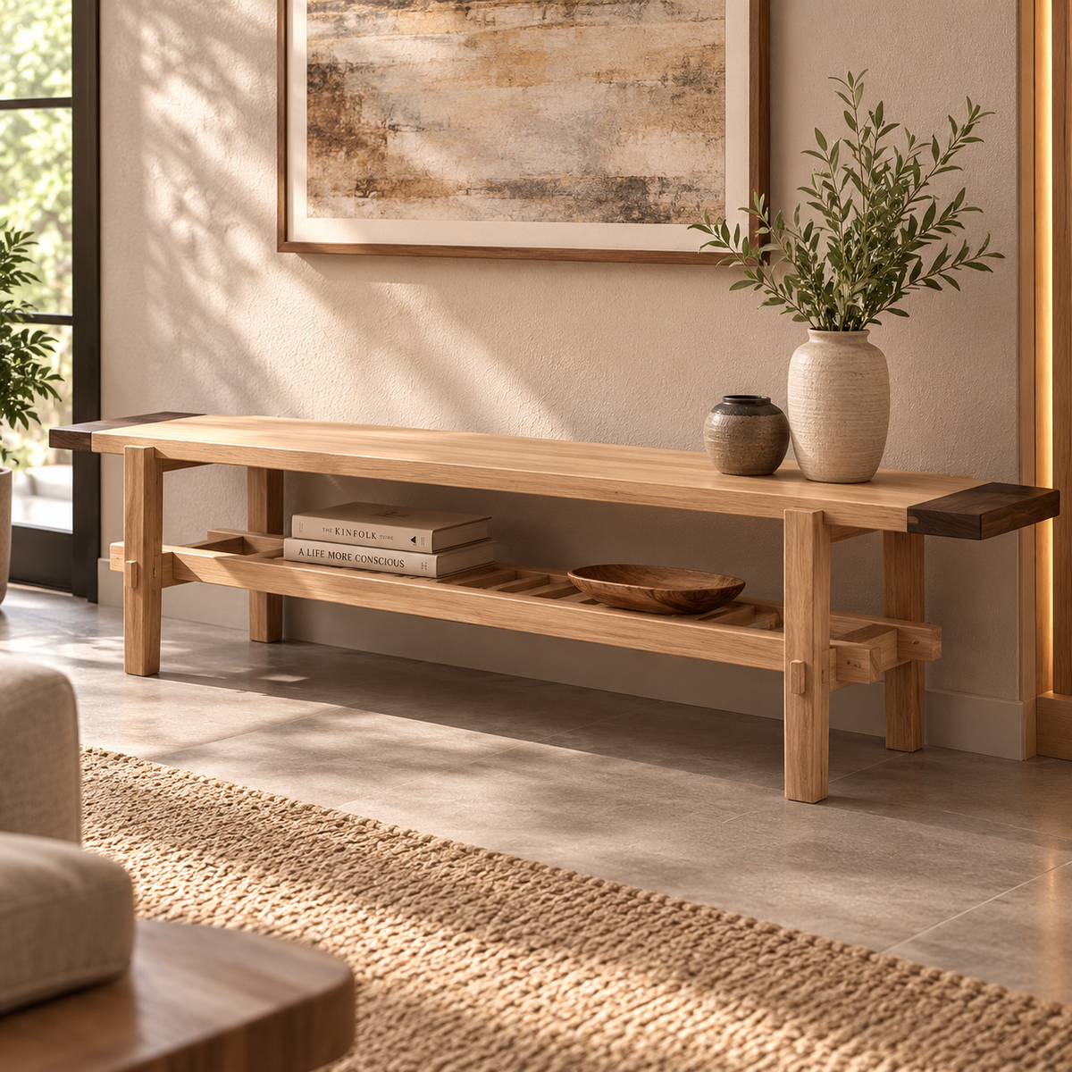 Minimalist Low Console Table -Z-C-005