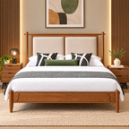 Modern Minimalist Wooden Bed - Z-B-010
