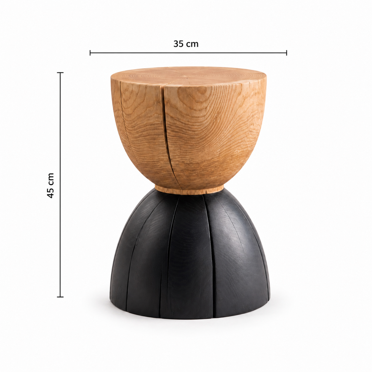 Dual‑Tone Wooden End Table - Z-ST-001
