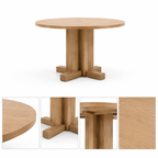 Minimalist  Round Wooden Dining Table -Z-DT-028