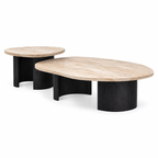 Travertine Nesting Coffee Table Set - Z-CT-003